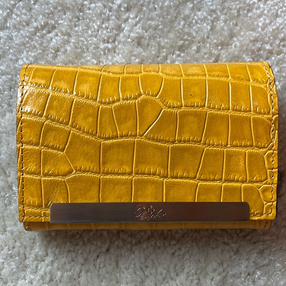 Patricia Nash Leather Wallet Beautiful mustard yellow. Brand New Never carried